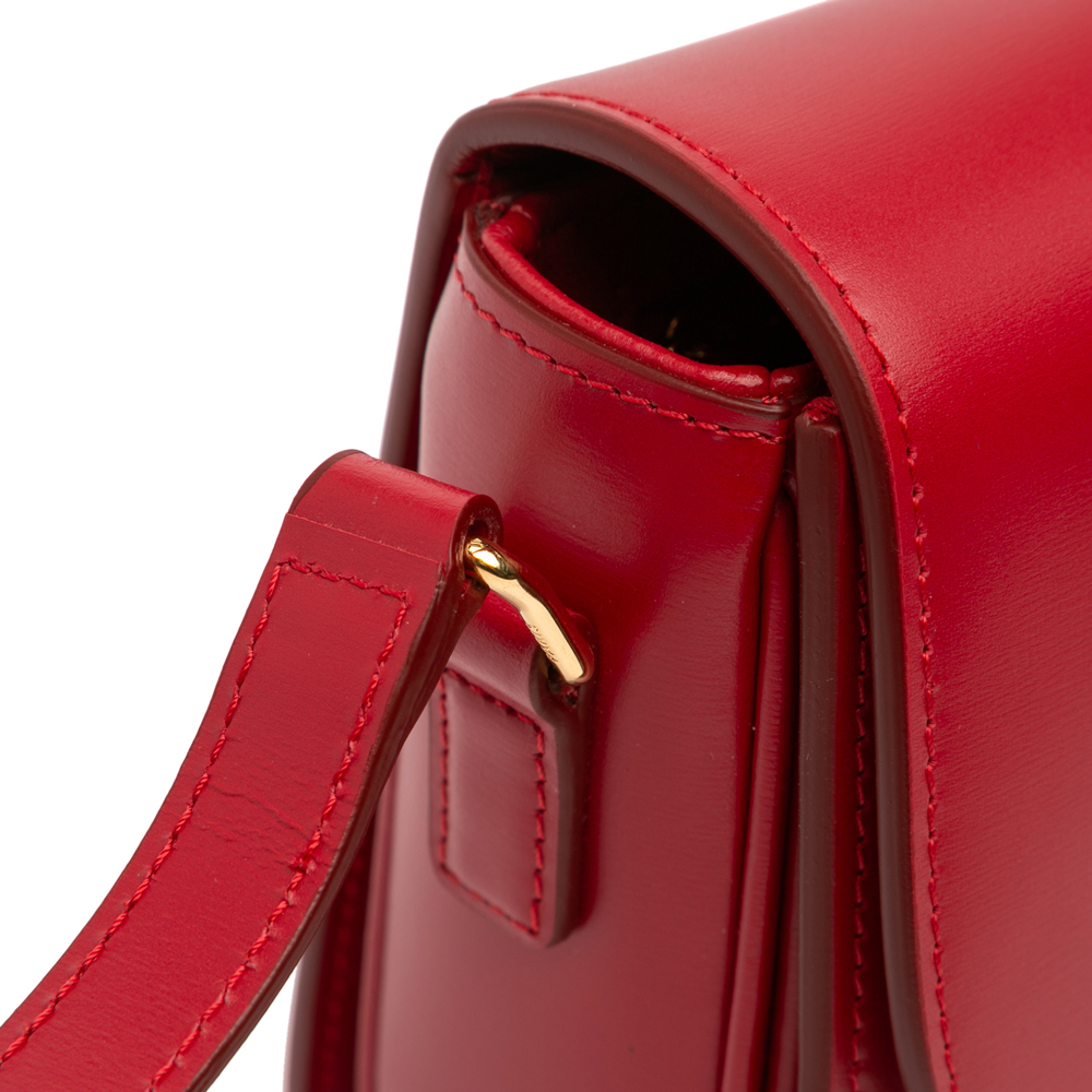 Pre-Loved Celine Teen Shiny Calfskin Triomphe Crossbody - Picture 8 of 11